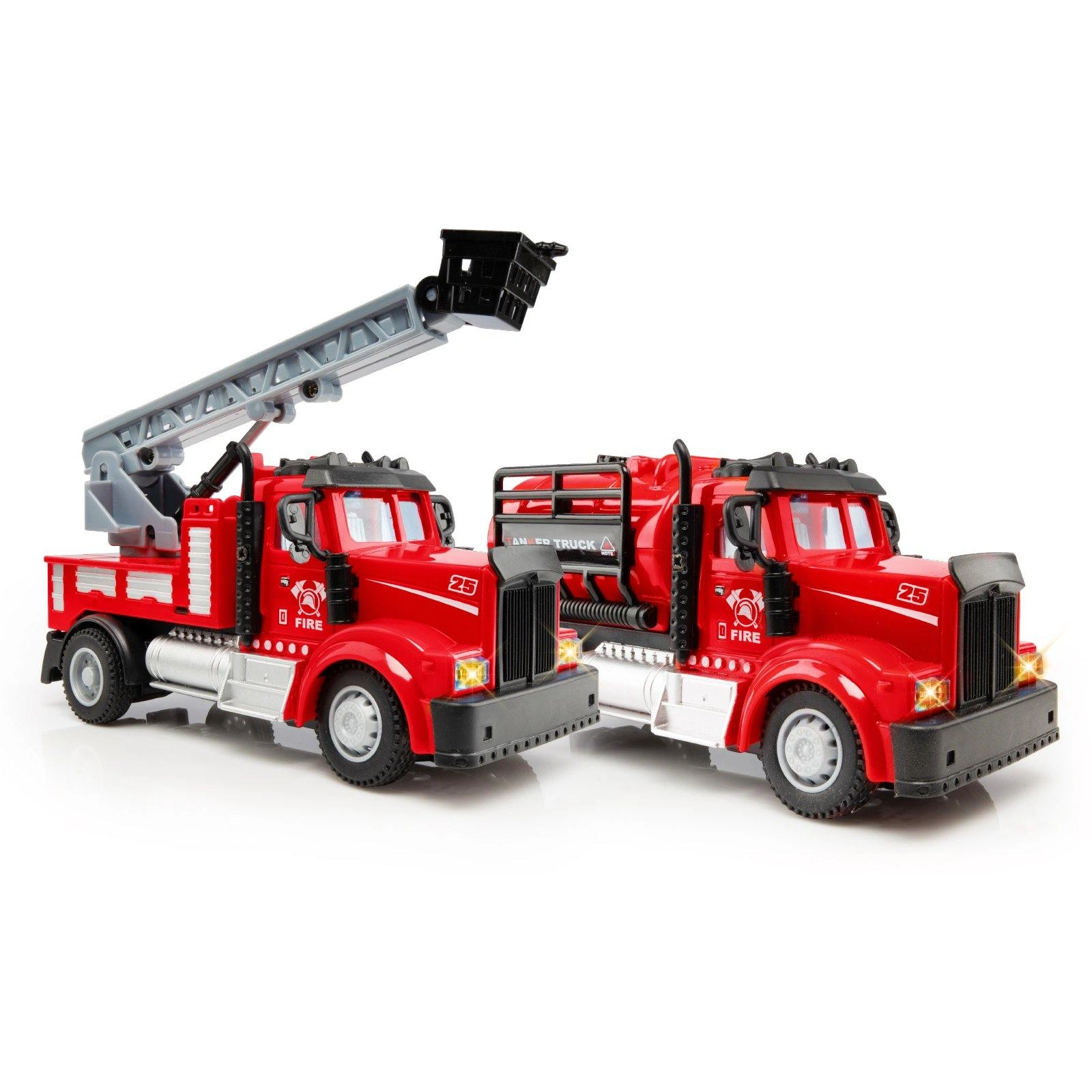 Rescue Ready: 2-in-1 Mini Firefighter Trucks - Action-Packed Fun!
